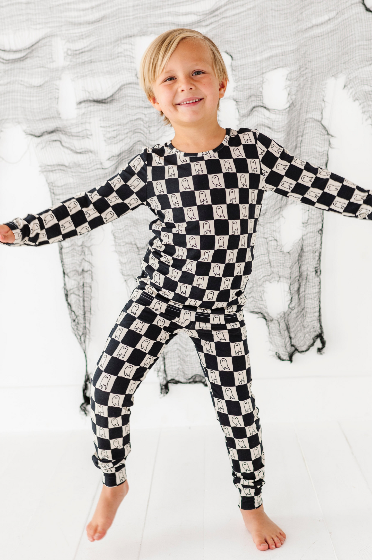 Checkered Ghost | BAMBOO PJ SET