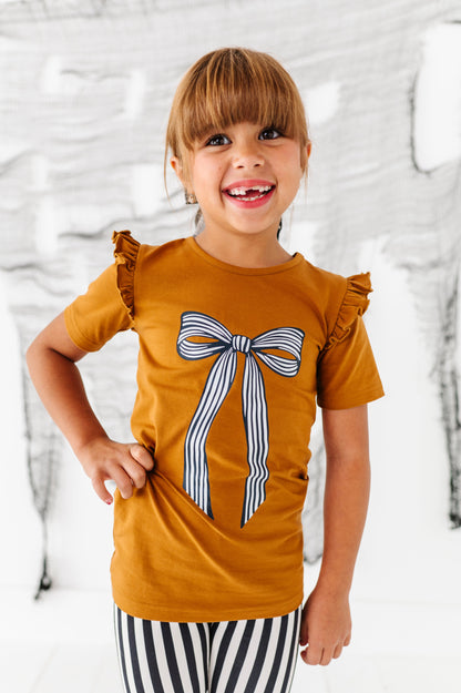 Striped Bow| TEE