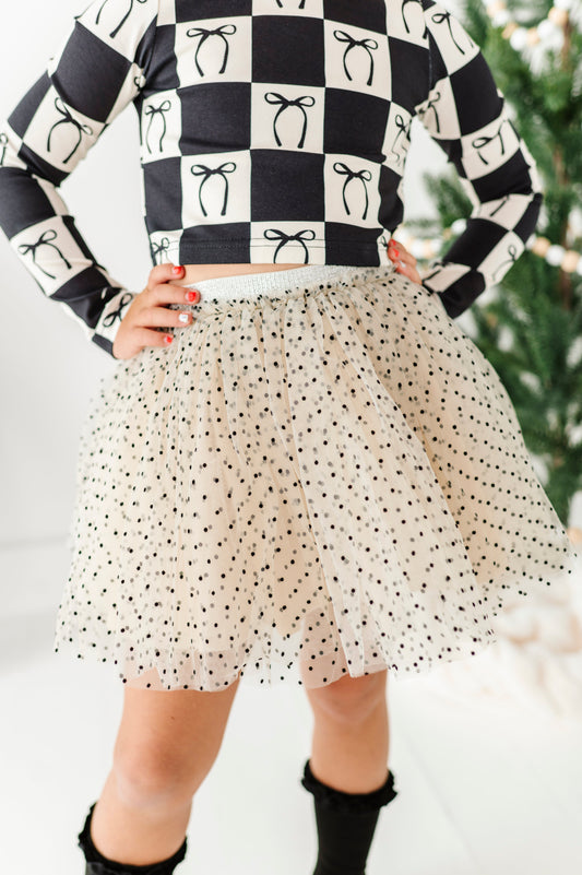 Cream + Dottie | MESH Skort