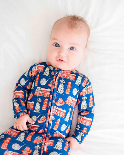 Honor Fireman Zippered Footie