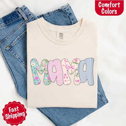 Floral Mama Comfort Colors Tee – Spring Mom Shirt or Mother’s Day Gift