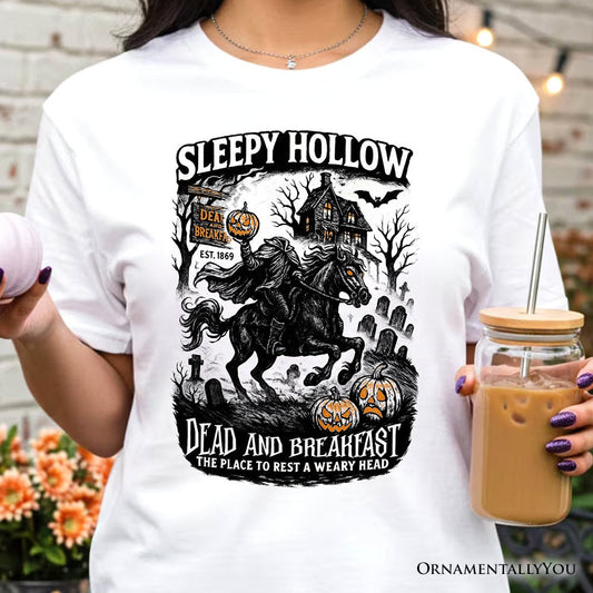 Sleepy Hollow Headless Horseman T-Shirt, Gothic Haunted Halloween Tee
