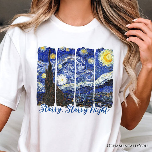 Vincent Van Gogh The Starry Night T-Shirt, Famous Painting Tee
