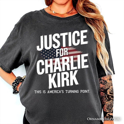 Justice For Charlie Kirk Prayers T-Shirt, Activist Tee
