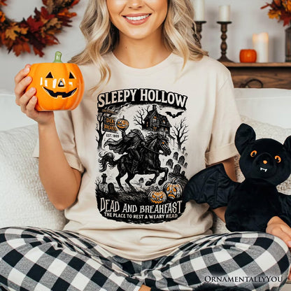 Sleepy Hollow Headless Horseman T-Shirt, Gothic Haunted Halloween Tee