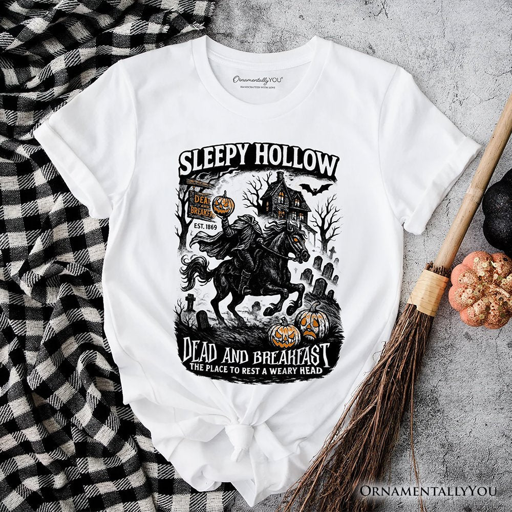 Sleepy Hollow Headless Horseman T-Shirt, Gothic Haunted Halloween Tee