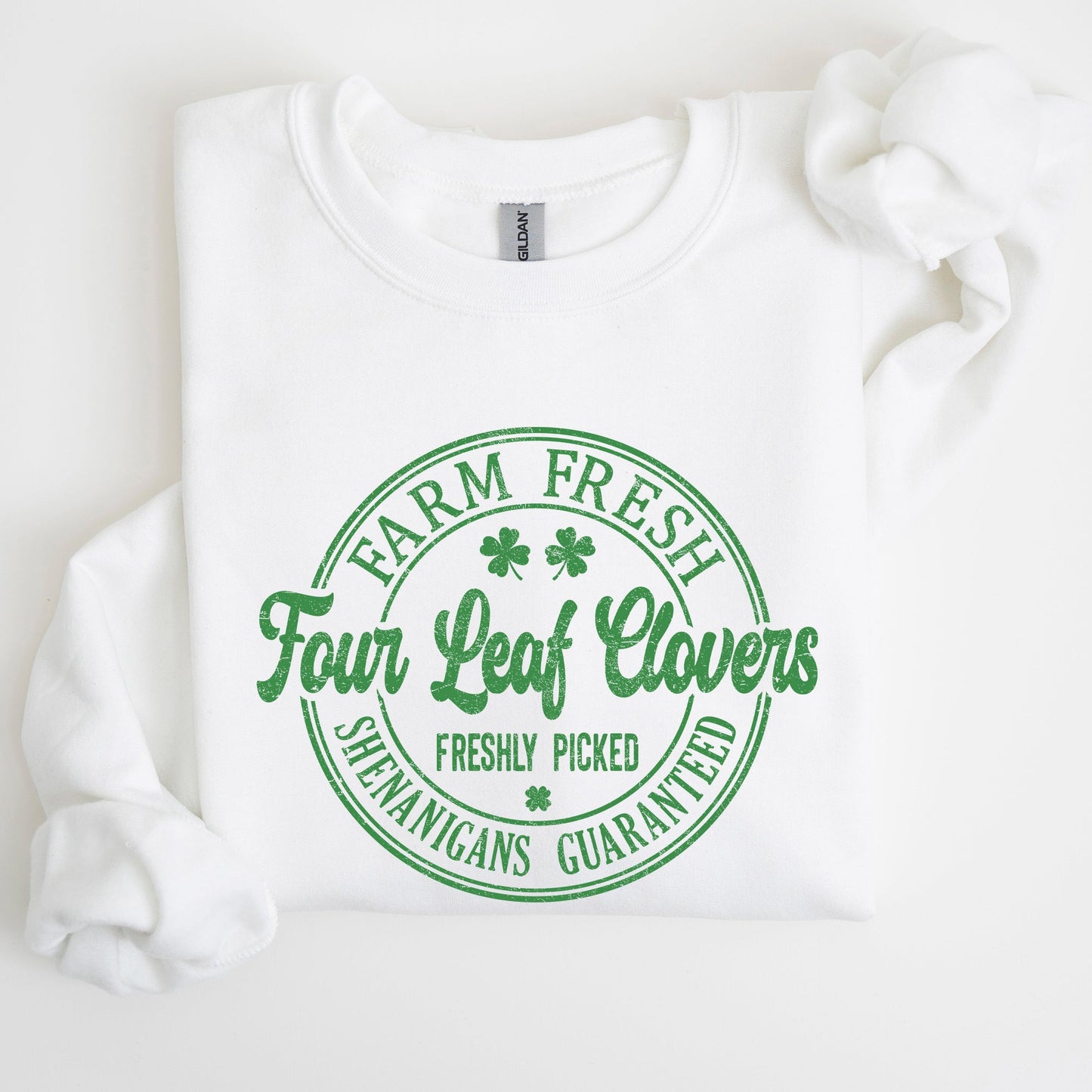 Four Leaf Clovers Farm, St Patrick's Day Sweatshirt