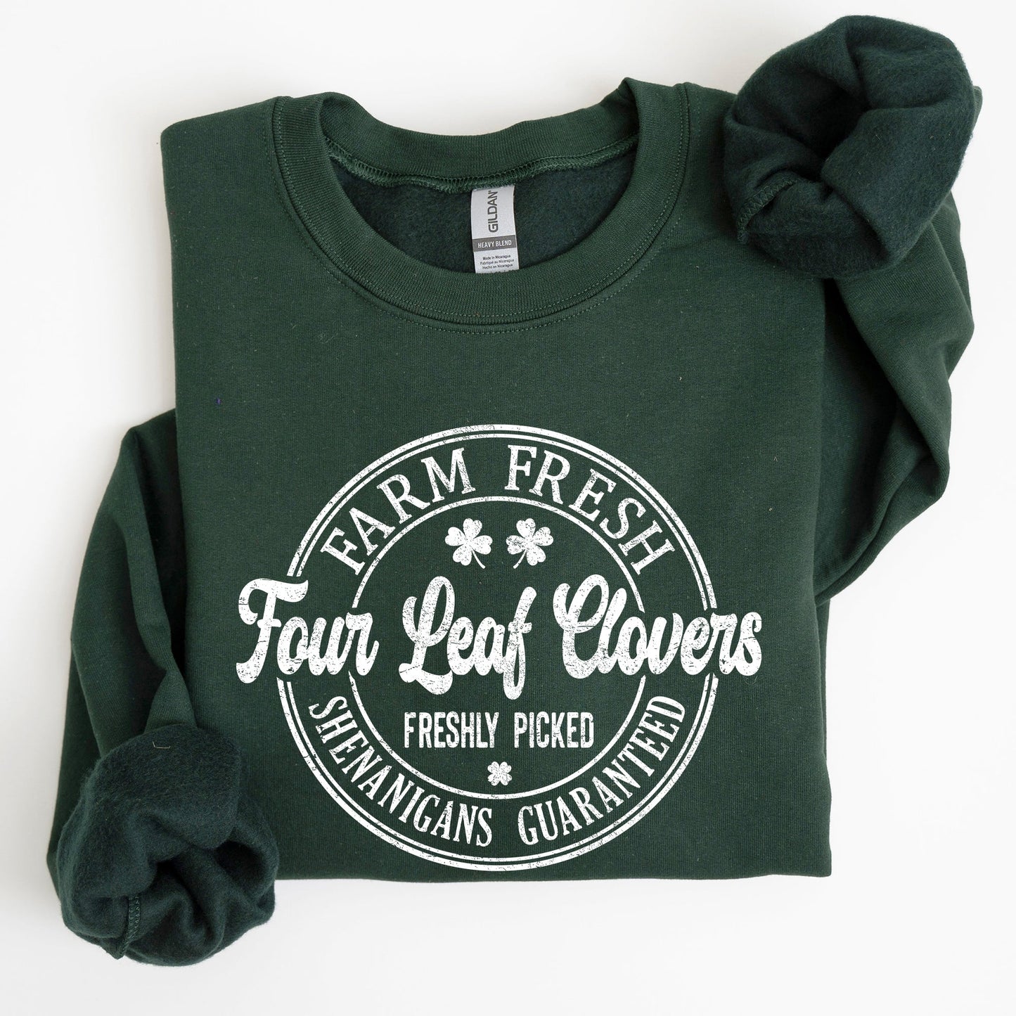 Four Leaf Clovers Farm, St Patrick's Day Sweatshirt
