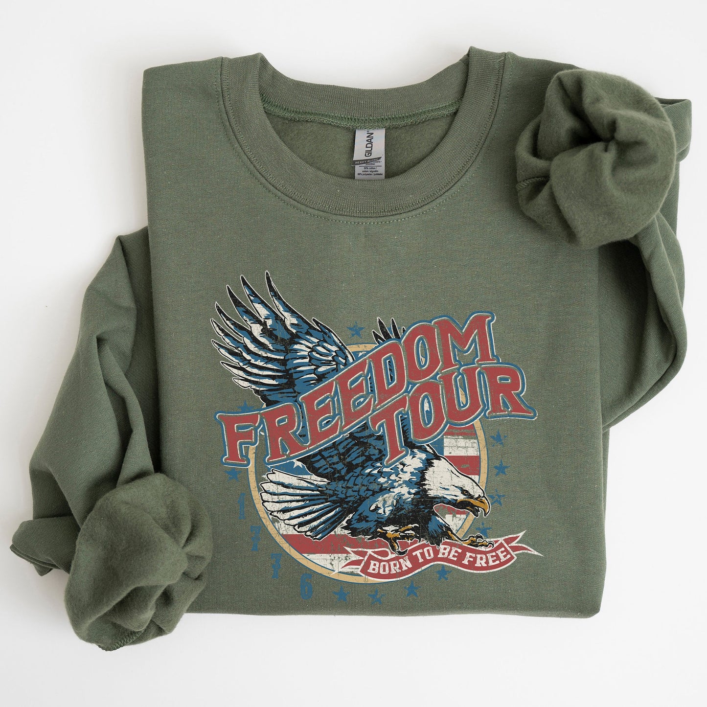 Freedom Tour, America, 1776, Flag, Fighter Jets, Sweatshirt