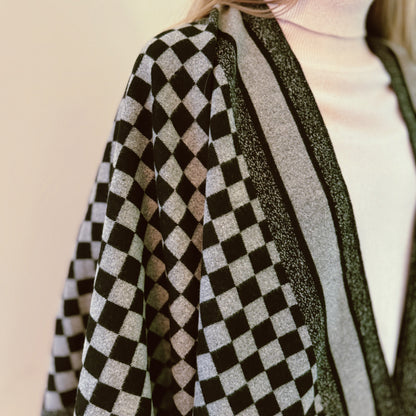 Checker Chic Ruana Ellisonyoung.com