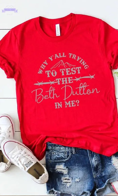 Funny Beth Dutton Graphic Tee PLUS - Aaria Tees