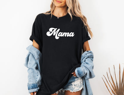 Mama Comfort Colors T Shirt (Groovy)