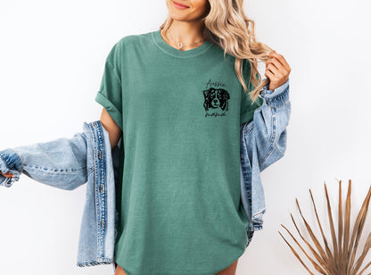 Aussie Australian Shepherd Dog Mom Comfort Colors T Shirt