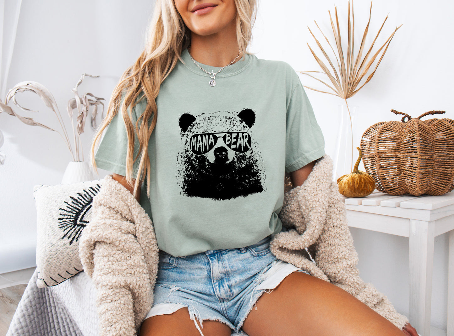 Mamabear Mama Bear Garment Dyed T Shirt