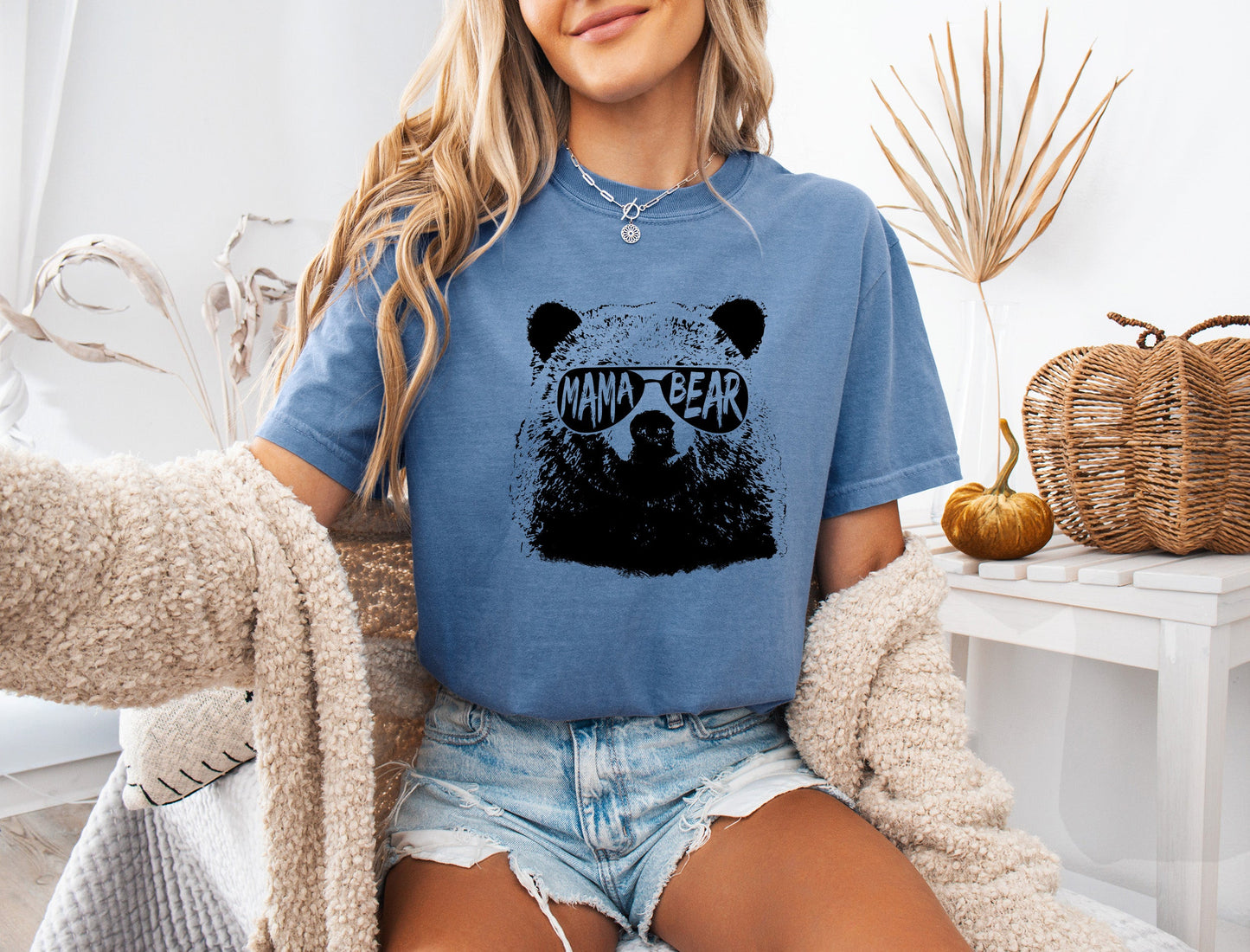 Mamabear Mama Bear Garment Dyed T Shirt