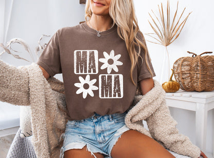 Mama Flower Comfort Colors T Shirt