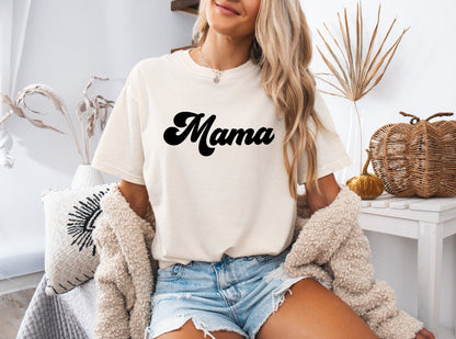 Mama Comfort Colors T Shirt (Groovy)
