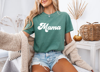 Mama Comfort Colors T Shirt (Groovy)
