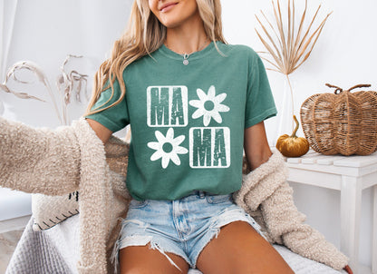 Mama Flower Comfort Colors T Shirt
