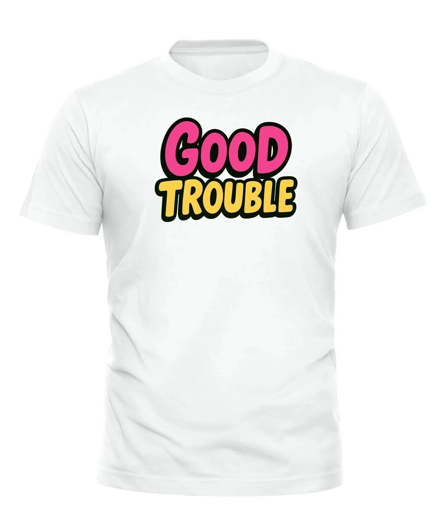GOOD TROUBLE FASHION Good Trouble T-Shirt with Bold Print