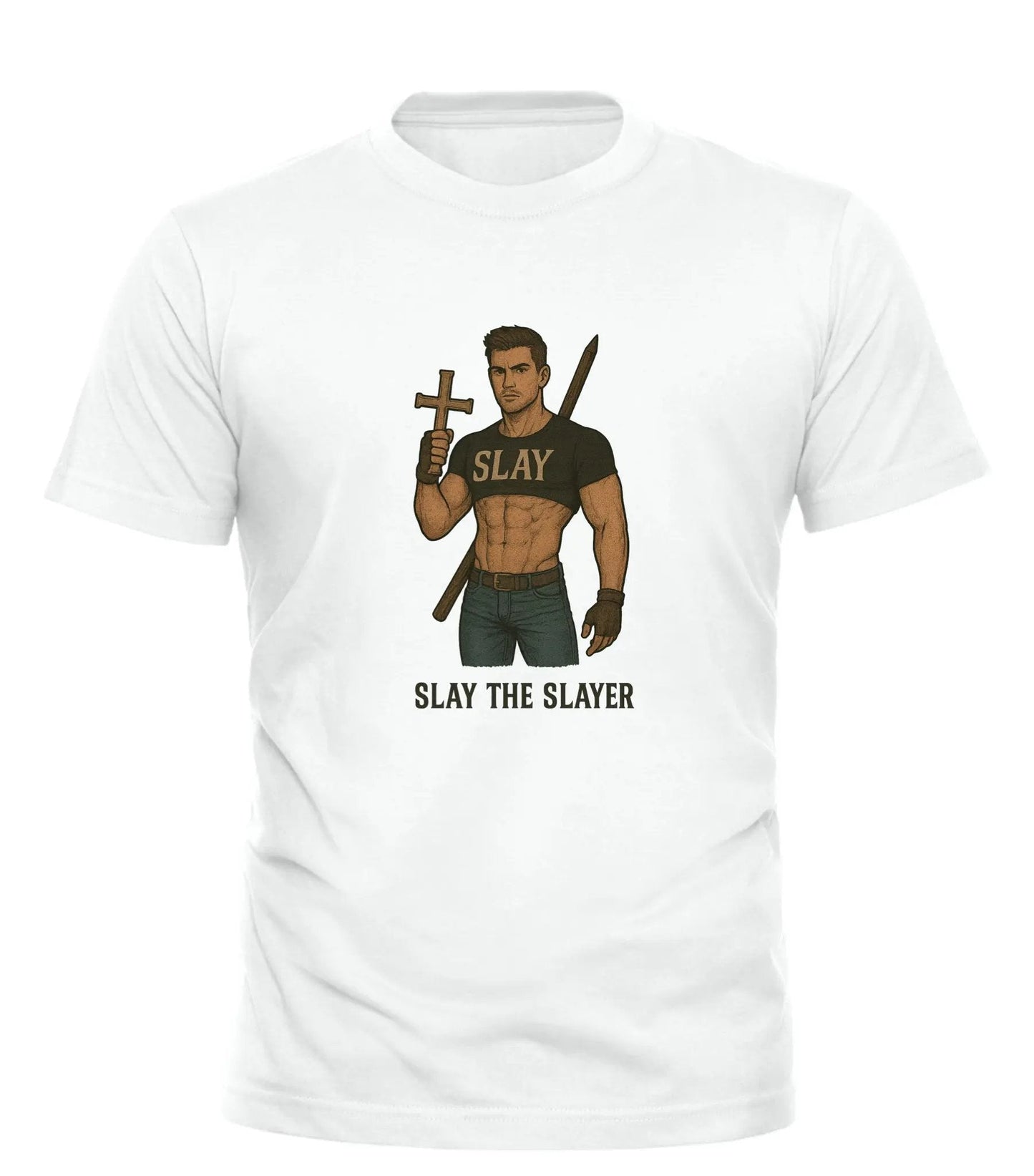 GOOD TROUBLE FASHION Slay the Slayer graphic tee Soft Unisex