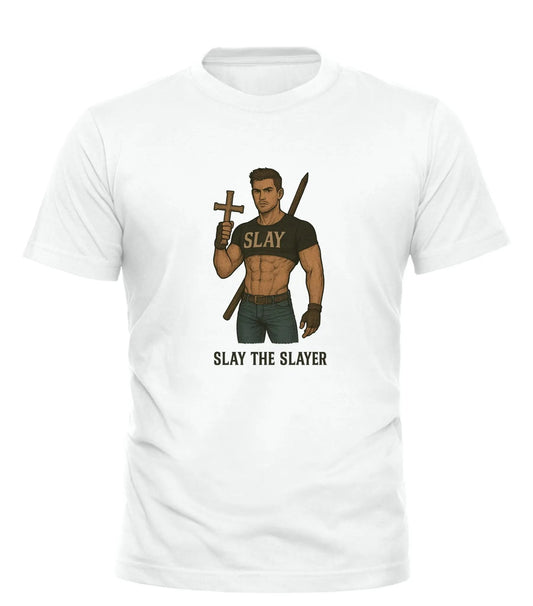 GOOD TROUBLE FASHION Slay the Slayer graphic tee Soft Unisex