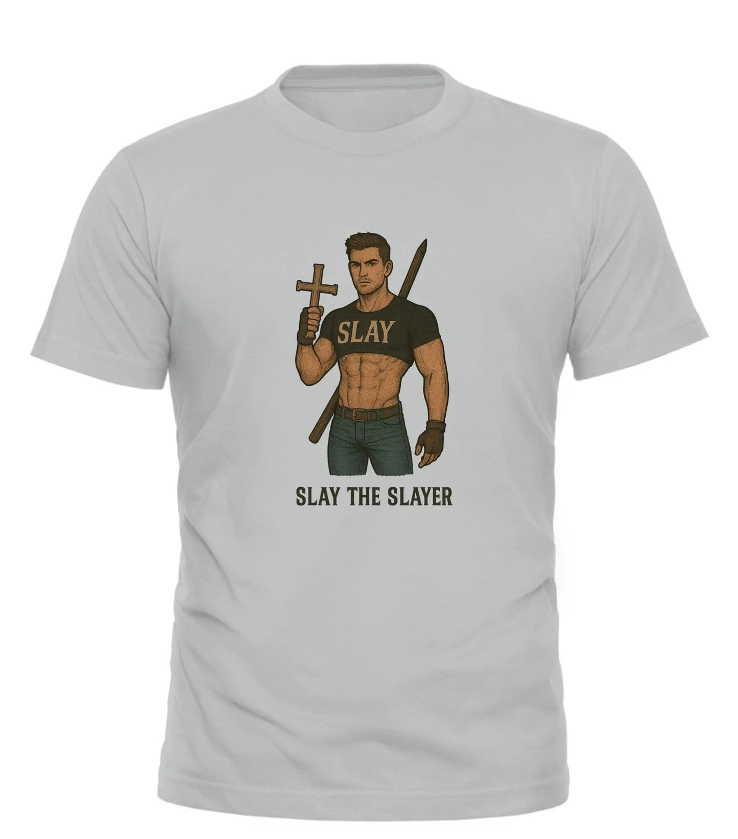 GOOD TROUBLE FASHION Slay the Slayer graphic tee Soft Unisex