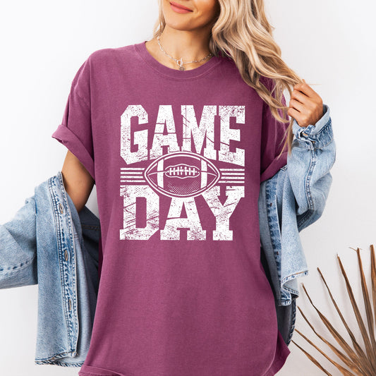Game Day, Varsity, Football, Sports, Big Game, Touchdown, Tailgate Party Tshirt Comfort Colors T-Shirt