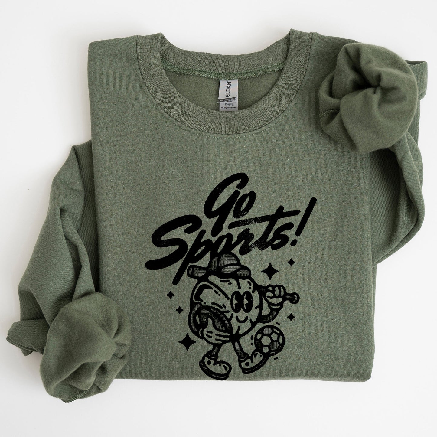 Go Sports, Funny, Football, Baseball, Soccer, Basketball, Tailgate Party Sweatshirt