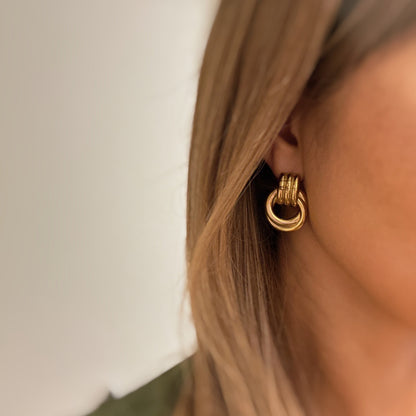 Golden Knocker Earrings