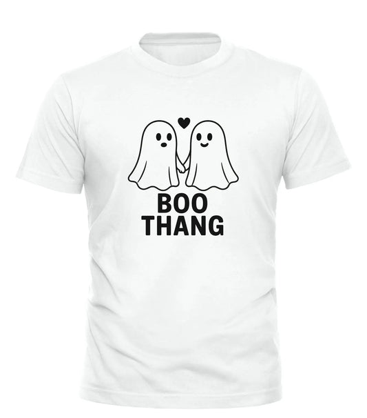 Good Trouble Fashion Boo Thang Graphic Tee with Ghosts
