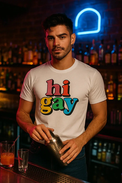 Good Trouble Fashion Hi Gay T-Shirt - Bold Fun Wear