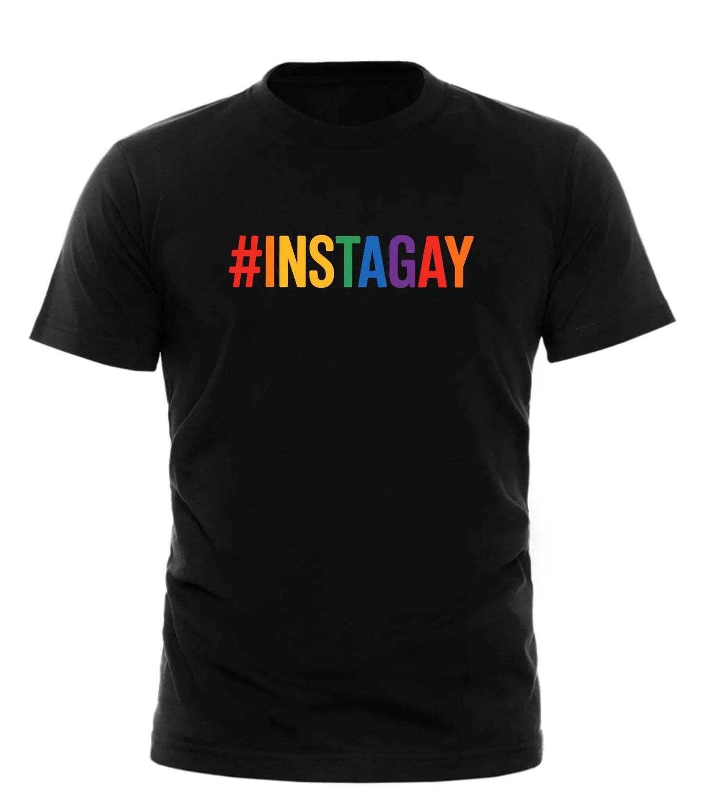 Good Trouble Fashion Instagay T-Shirt Rainbow Tee