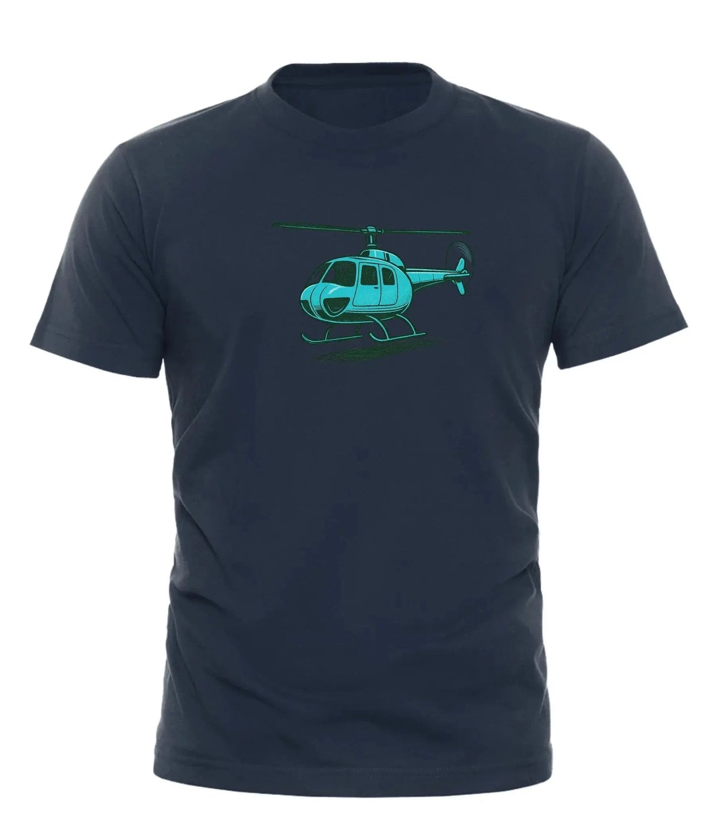 Good Trouble Fashion Vintage Helicopter Graphic Tee