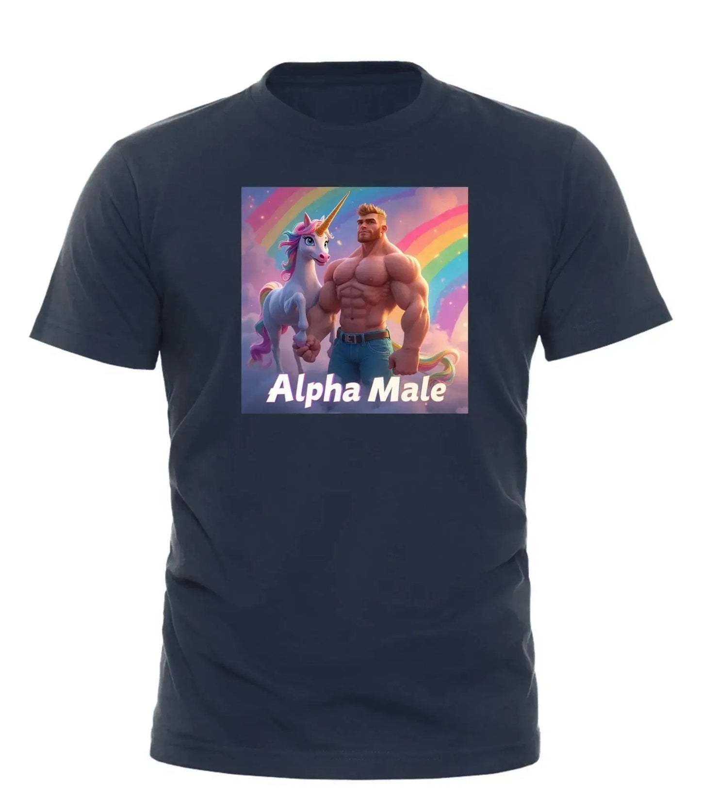 Good Trouble Garments Alpha Male Rainbow T-Shirt