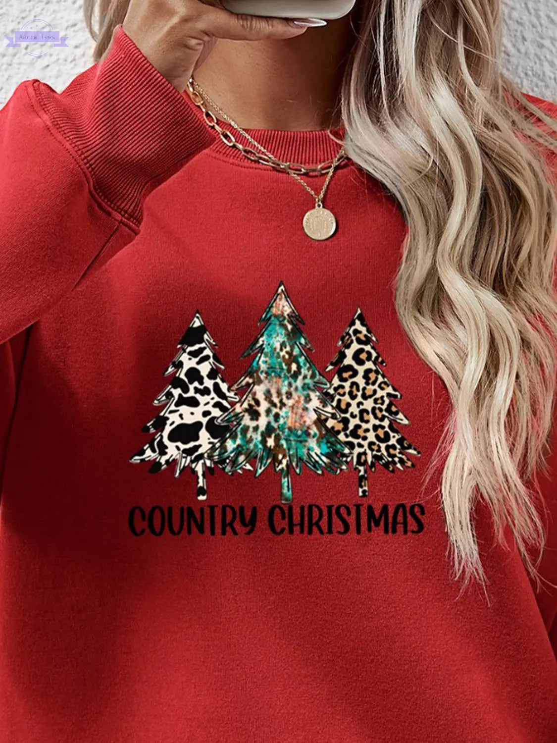 Graphic Round Neck Dropped Shoulder Sweatshirt Trendsi
