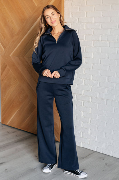 Hamptons Travel Half Zip Pullover in Navy (Online Exclusive)