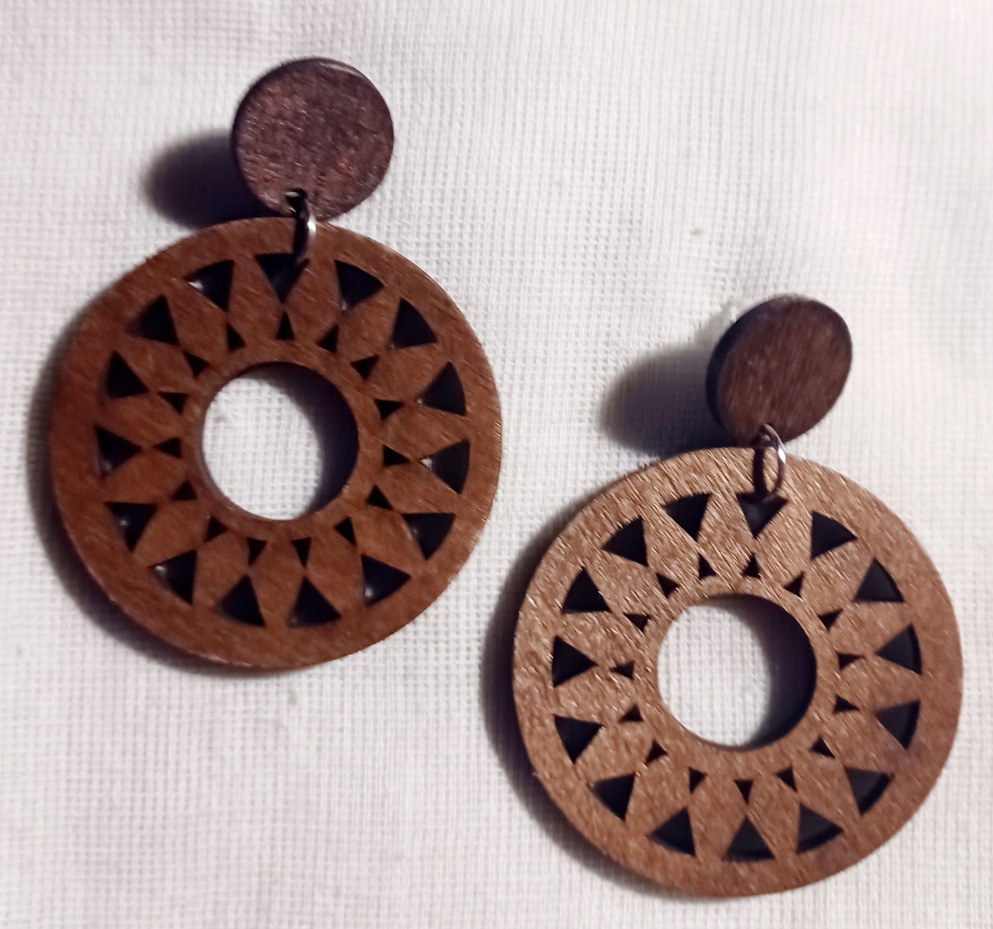 Handmade boho dangle clip on earrings
