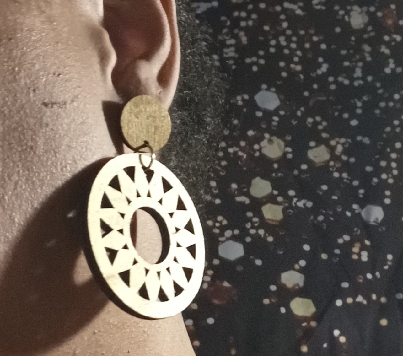 Handmade boho dangle clip on earrings