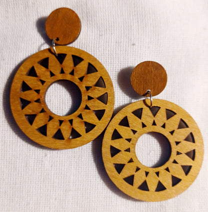 Handmade boho dangle clip on earrings