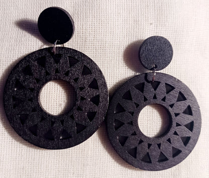 Handmade boho dangle clip on earrings