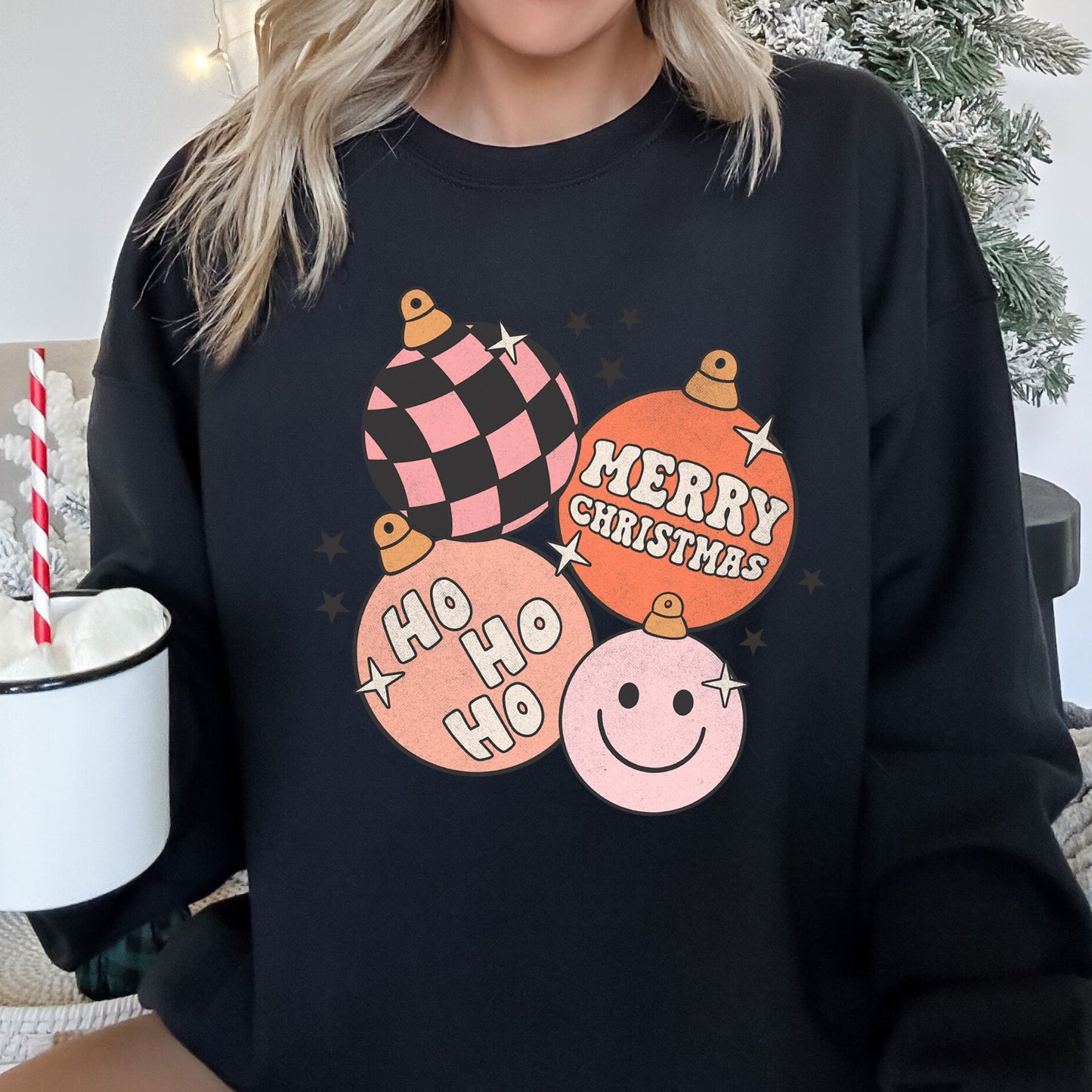 Ho Ho Ho Merry Christmas Retro Sweatshirt