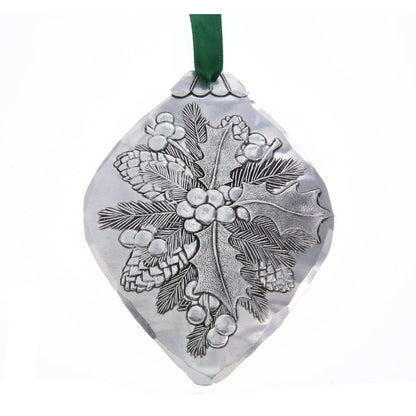 Holly Bulb Ornament