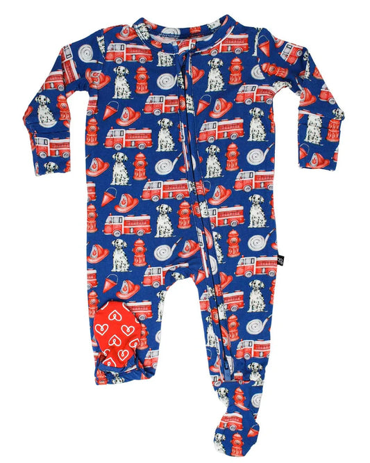 Honor Fireman Zippered Footie