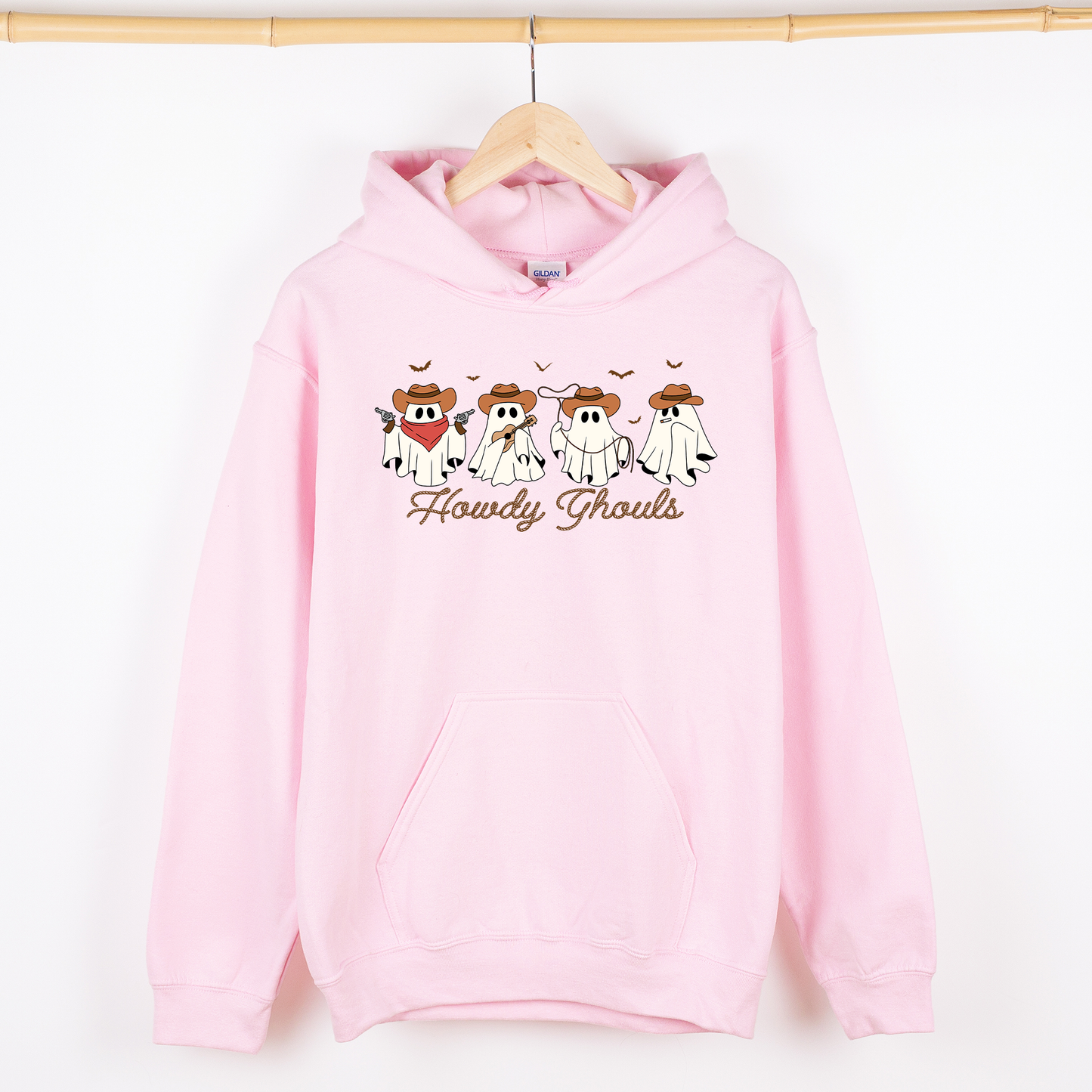 Howdy Ghouls, Cowboy Ghosts, Western, Halloween, Graphic Hoodie, Hooded Sweatshirt