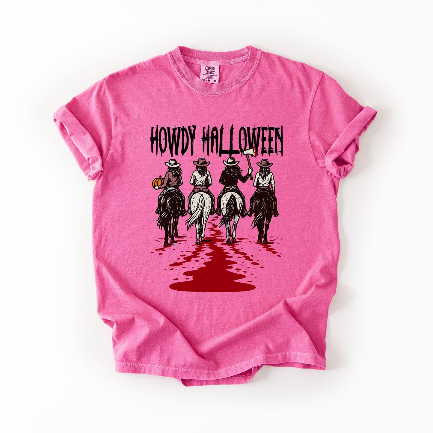 Howdy Halloween, Cowgirls, Western, Spooky, Comfort Colors T-Shirt