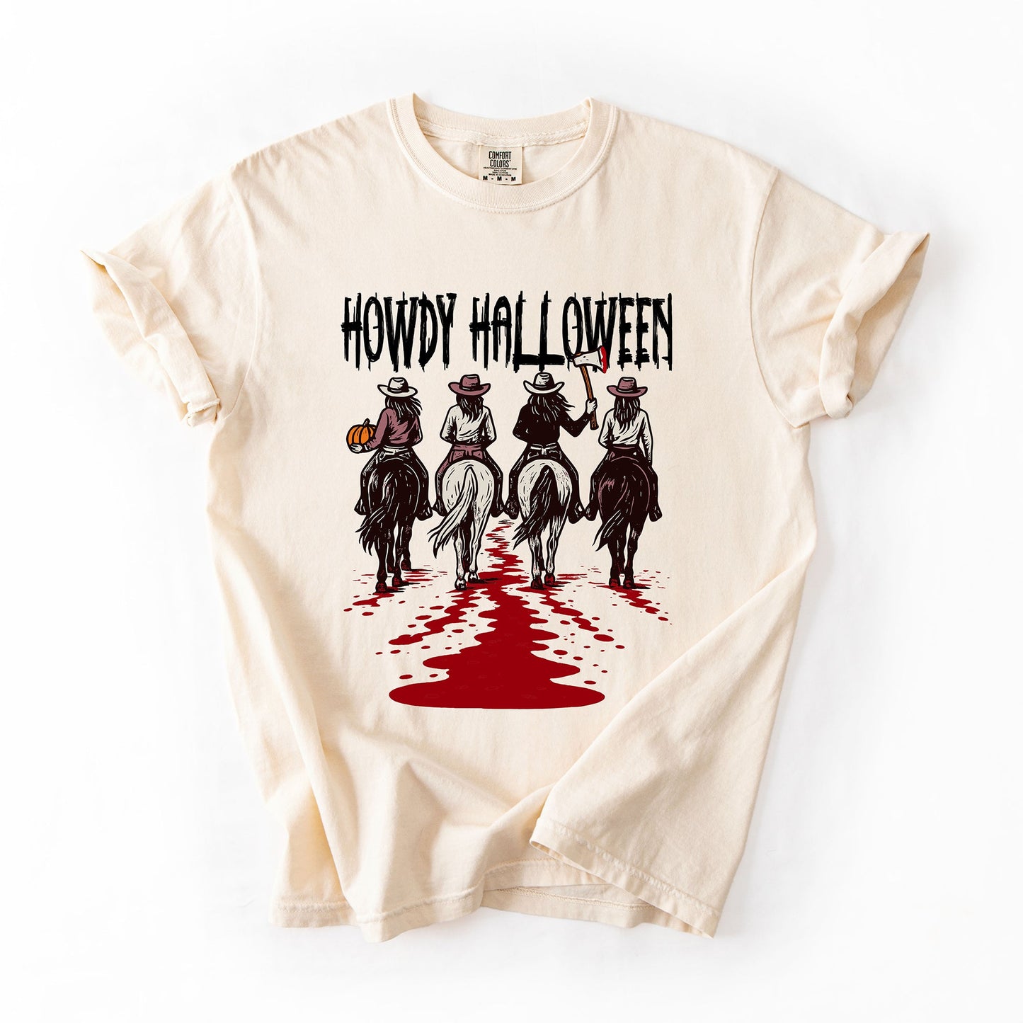 Howdy Halloween, Cowgirls, Western, Spooky, Comfort Colors T-Shirt