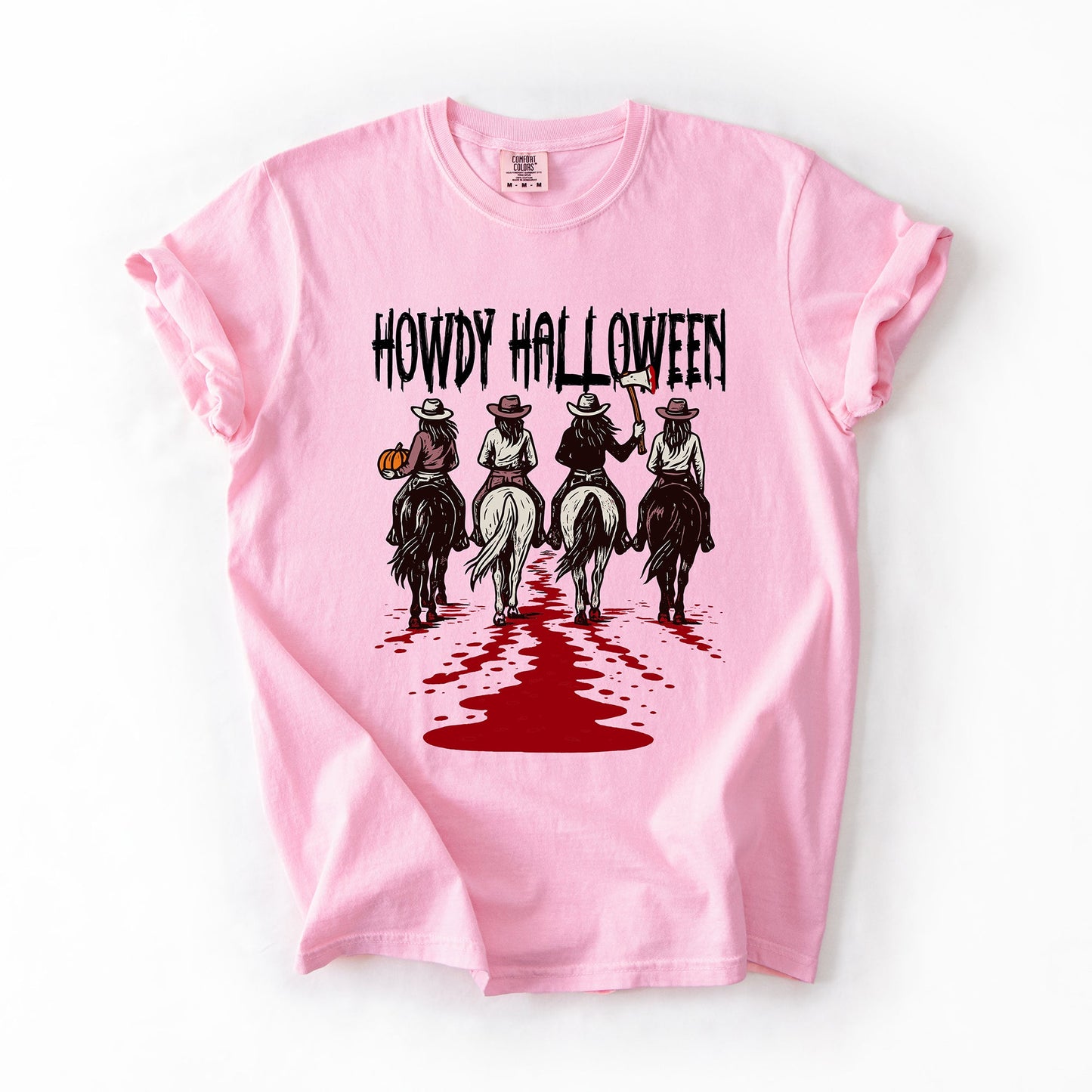 Howdy Halloween, Cowgirls, Western, Spooky, Comfort Colors T-Shirt