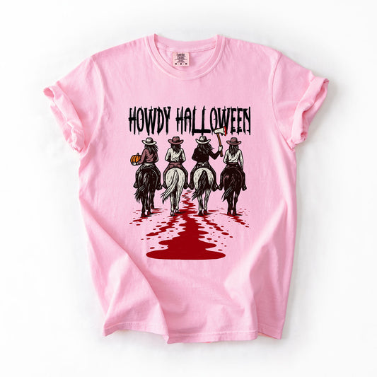 Howdy Halloween, Cowgirls, Western, Spooky, Comfort Colors T-Shirt