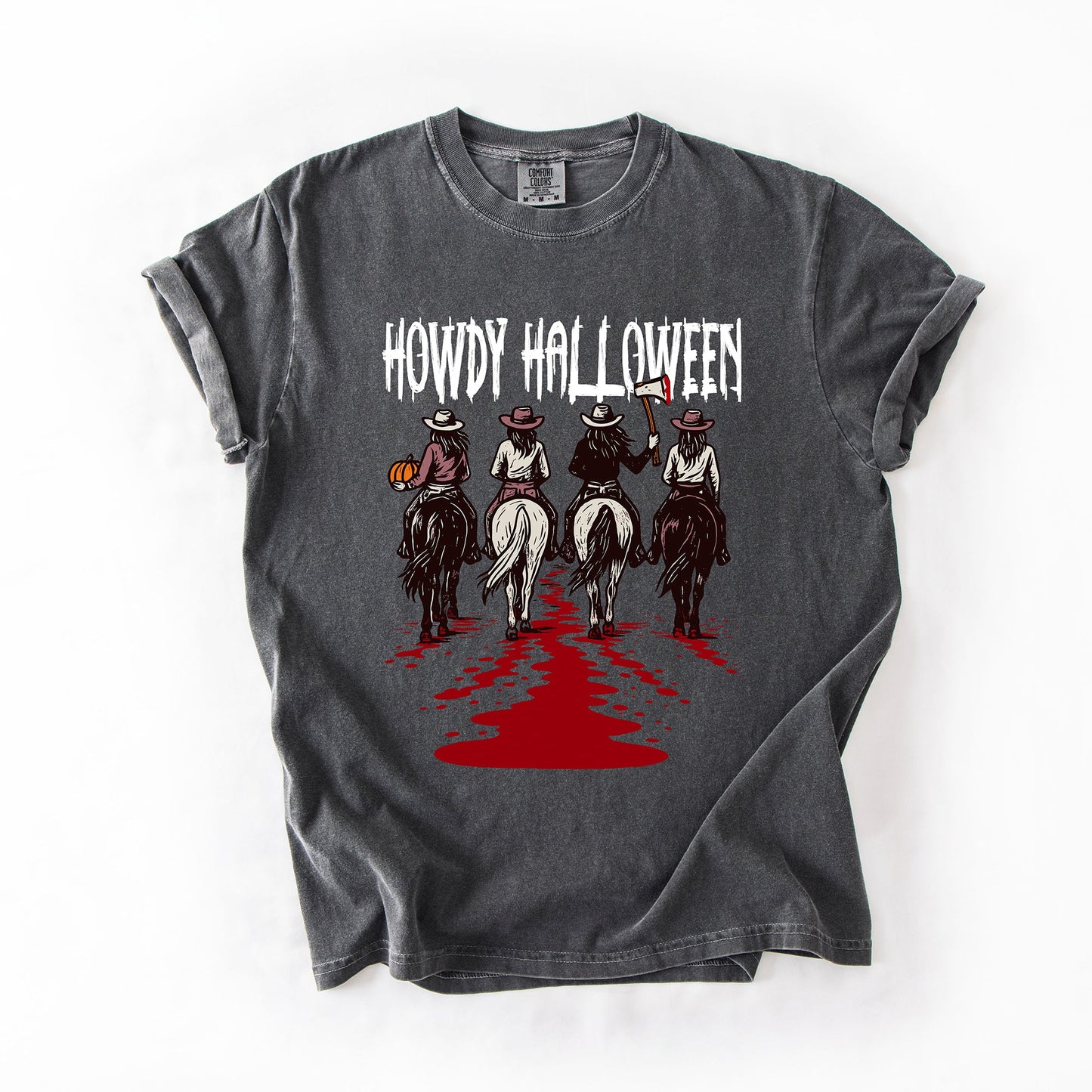Howdy Halloween, Cowgirls, Western, Spooky, Comfort Colors T-Shirt
